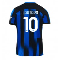 Inter Milan Lautaro Martinez #10 Fotballklær Hjemmedrakt 2023-24 Kortermet